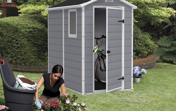 Caseta Keter Manor 4x6 S gris 198 x 192 x130 cm